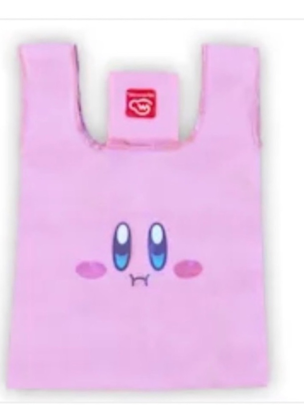 Nintendo Kids Pink Kirby Face Tote Bag